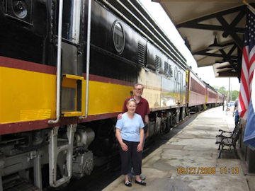 Gettysburg Engine with Liz and Tom
