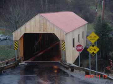Union Village Bridge Open Photo by Tom Chase Nov.13, 2002