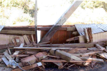 Gilky Covered Bridge Damage