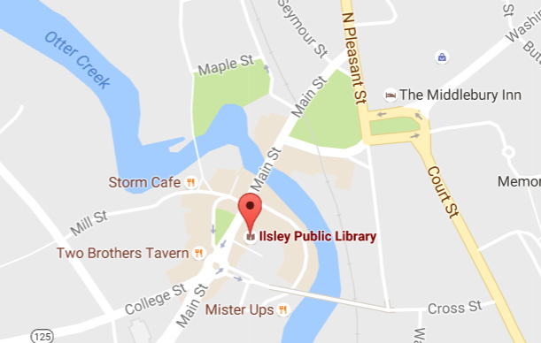 Map of Middlebury, Vermont