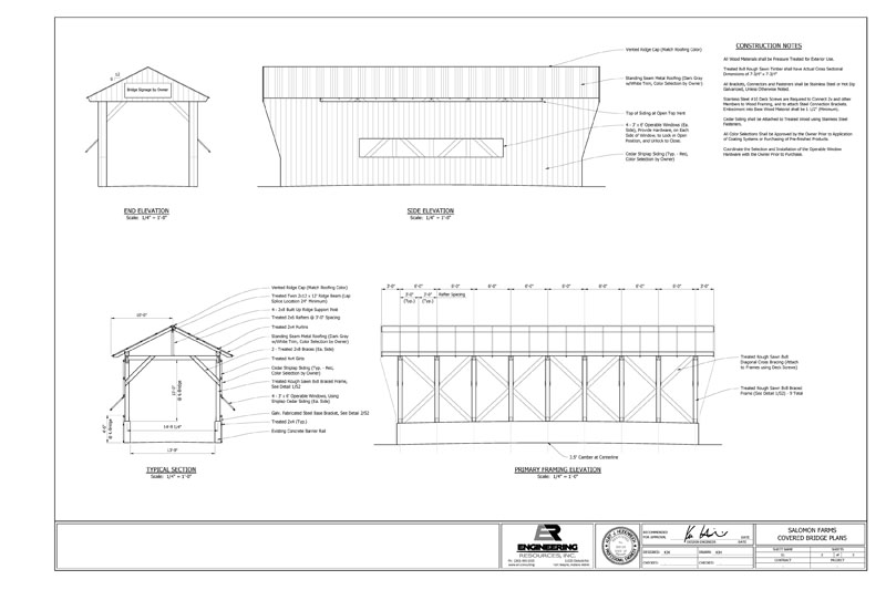 Salomon Farms Covered Bridge Plans