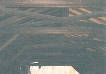 Hutchins Covered Bridge Rot in Top Chord